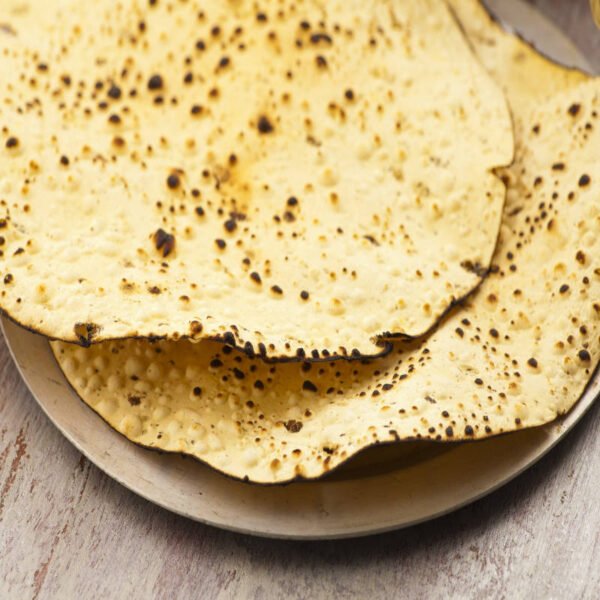 Chana dal papad roast on plate