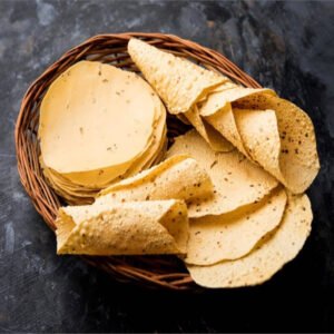 Garlic chana papad basket