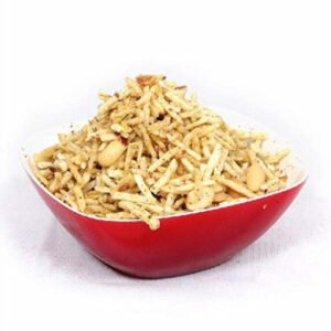 Aloo phalhari red bowl