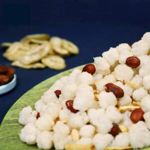Sabudana mixture green plate zoom